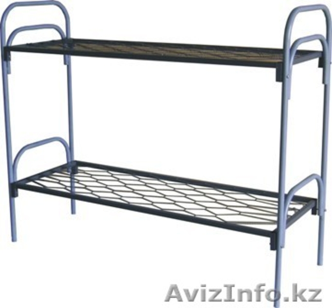 Кровати металлические двухъярусные, одноярусные, кровати для рабочих, дёшево. - Изображение #1, Объявление #1417616